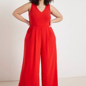 Red Palazzo Pant Jumpsuit